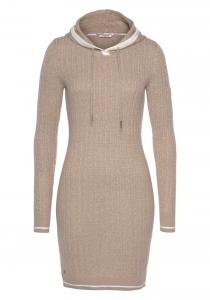 Вязаное платье KangaROOS, mottled beige