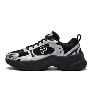 Кроссовки FILA FUSION Lifestyle Shoes Women's Low-top Black/silver Gray, черный/серебристо-серый