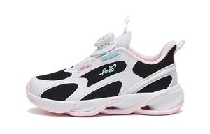 Кроссовки Chiyan Kids PS Low-top черные/белые/розовые Anta Kids