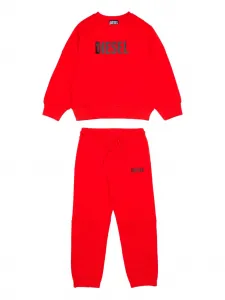Спортивный костюм с логотипом Diesel Kids, красный