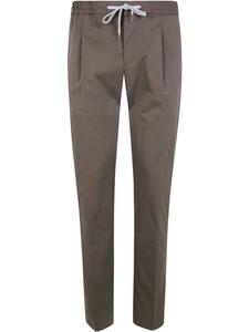 PT Torino зауженные брюки со складками, зеленый