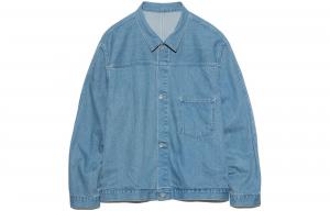 Короткая джинсовая куртка Nanamica, indigo