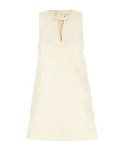 Короткое платье Ganni, белый