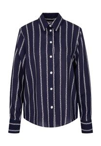 Рубашка блузка блузка воротник Seidensticker, синий