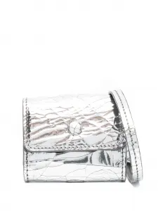 Футляр для AirPods с эффектом трещин, металлический Maison Margiela, серебряный