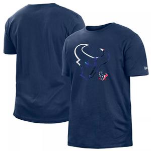 Мужская темно-синяя футболка Houston Texans 2022 Sideline Ink Dye New Era