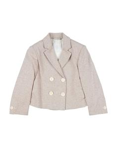 Блейзер для девочек Eleventy, бежевый