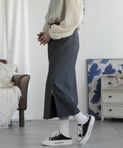 Юбка А-силуэта Slit Aimoha - Select -, цвет Gray