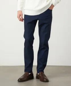 Узкие брюки из саржевой ткани высокой плотности Comme Ca Ism, цвет Navy