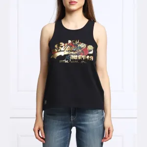 Топ свободного кроя Superdry, синий