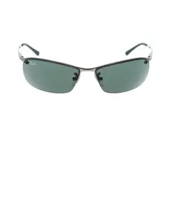 Элегантные прямоугольные солнцезащитные очки в стиле RB3183 Ray-Ban, черный