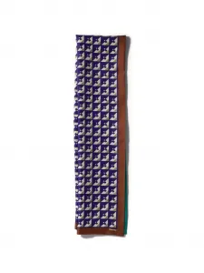 Шарф с логотипом Miu Miu, синий