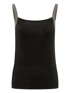 Топ на бретелях Fabiana Filippi, черный