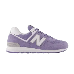 Кроссовки New Balance 574 Violet White, фиолетовый