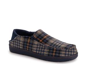 Тапочки MUK LUKS Owen Full Fit Slipper - Men's, Navy Plaid Print