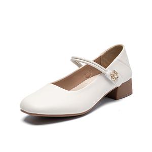 Туфли Мэри Джейн женские Zhr, цвет Apricot