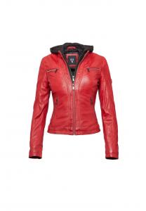 Кожаная куртка H.I.S, красный