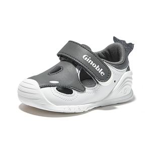 Низкие детские туфли для малышей GINOBLE, серый/белый