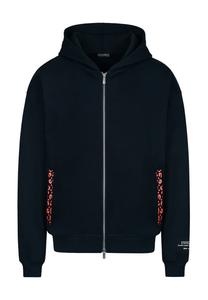Толстовка с капюшоном на молнии ESTEEM, темно-синий