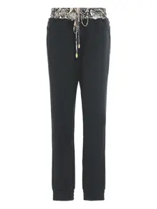 Спортивные брюки со змеиным принтом Just Cavalli, черный