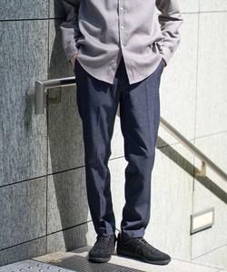 Легкие в уходе эластичные брюки из денима, напоминающего джинсовую ткань (можно стирать в машине) СЕРИЯ ON/OFF Avv, цвет Navy