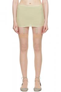 Зеленое нижнее белье подтяжки мини-юбка LEMAIRE