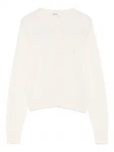 Дутый кардиган с круглым вырезом SANDRO, нейтральный