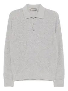 Трикотажная рубашка-поло Canali, серый