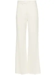Расклешенные брюки со складками Joseph, белый