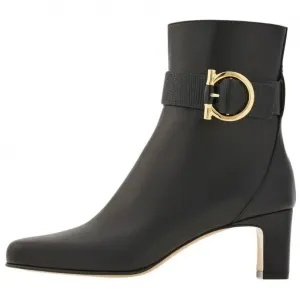 Ferragamo Черные женские ботинки на каблуке 5,5 см