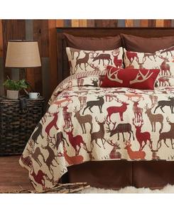Комплект постельного белья Colton Deer Brown Tan Cabin Lodge King, 3 предмета C&F Home, Beige/khaki
