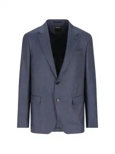 Однобортный пиджак Zegna, синий