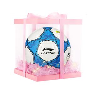 LINING Футбольный мяч размер 5 TPU с машинной строчкой unisex белый, blue