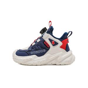 Противоскользящие и износостойкие теплые детские кроссовки для бега BOBDOG, красный/темно-синий