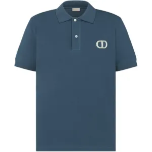 DIOR Футболка-поло FW25 мужская синяя