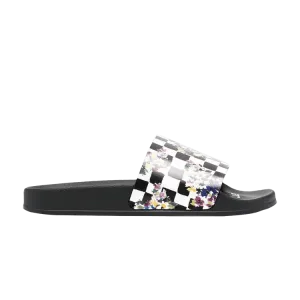Сандалии Off-White Off-White Sliders 'Floral Checkerboard', черный