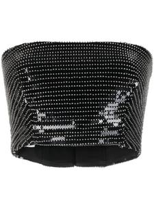 Gemy Maalouf укороченный топ с пайетками, черный