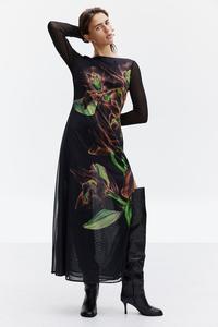 Платье с мотивным принтом H&M, черный