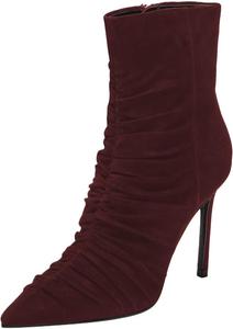 Женские ботильоны FYS с заостренным носком и высоким каблуком-стилетто, с боковой молнией, для вечеринок и выпускных, размер 4-16 US, Red