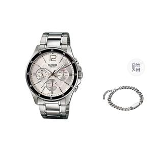 CASIO Часы Men Silver Watch, Silver