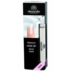 Искусственные ногти french beauty french liner set Alessandro, milky wihte