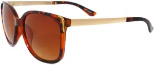 Ретро-солнцезащитные очки «кошачий глаз», квадратные, сексуальные, большие, золотистые, металлические, винтажные, женские MODA, Tortoise