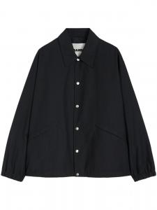 Jil Sander однобортная куртка-рубашка, синий