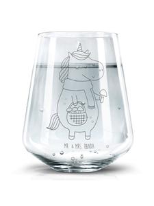 Стакан для питья Гриб-единорог без слов, прозрачный Mr. & Mrs. Panda