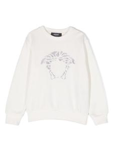 Versace Kids толстовка с принтом Medusa Head, белый