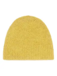 Шапка бини из смесовой шерсти альпаки DRIES VAN NOTEN, желтый