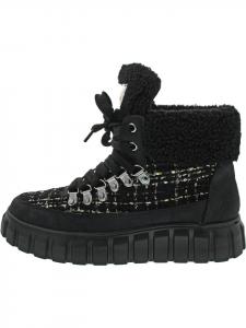 La Strada Черные ботинки на шнуровке