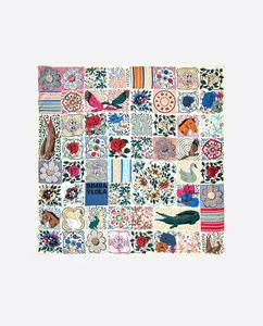 Платок мозаика слоновая кость Bimba y Lola, белый