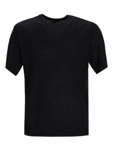 Футболка Emporio Armani из тонкого трикотажа с короткими рукавами, черный