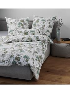 Постельное белье Janine Cotton Chinchilla зеленого цвета Janine, 135 x 200 + 80 x 80 см